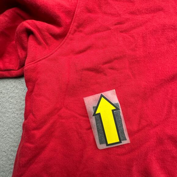 Nike Full Zip Hoodie Jacket Sweatshirt Mens Large Red 148781-648 Red Swoosh - Picture 6 of 13